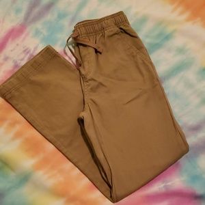 Boys khacki pants, drawstring elastic waist